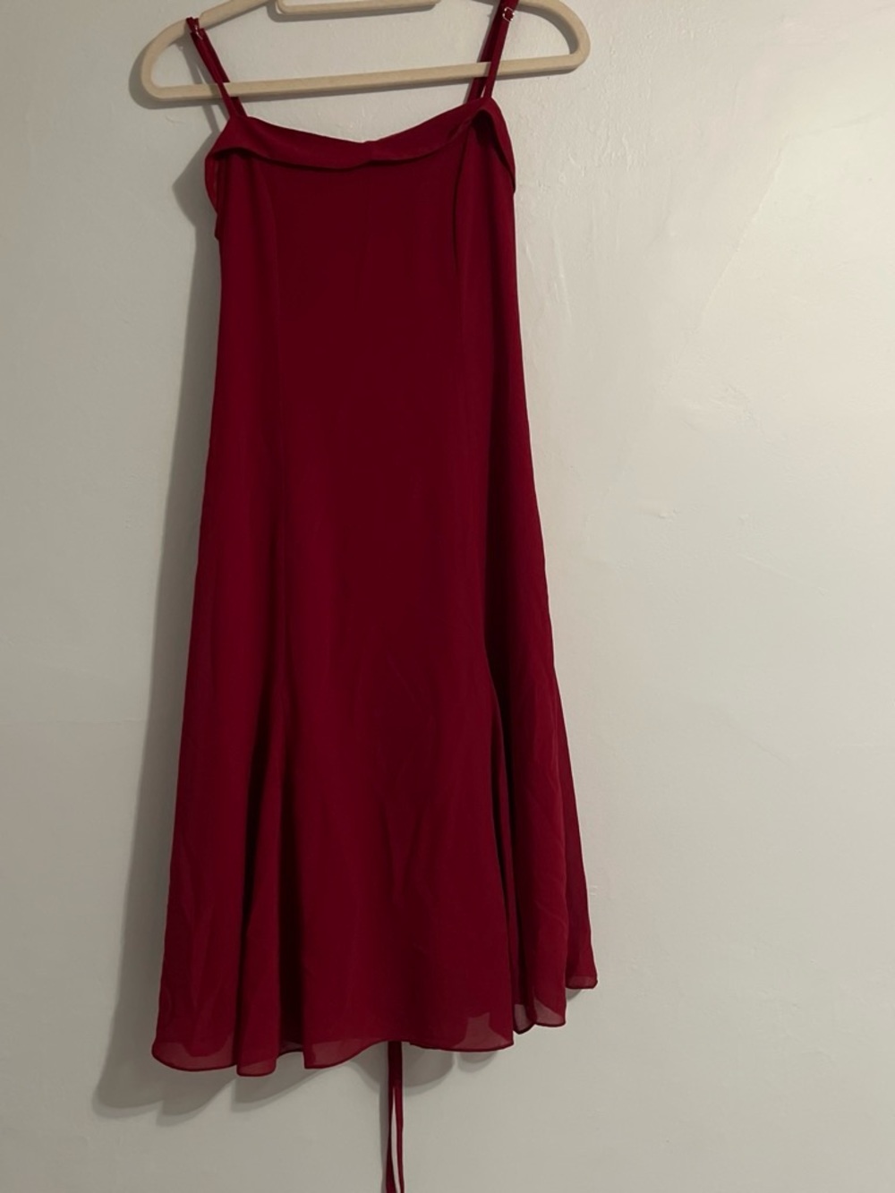 Amazon Burgundy A-Line Midi dress